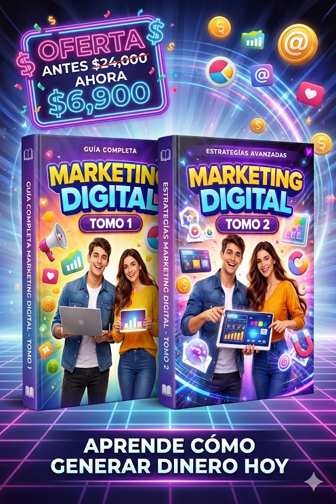 Pack Marketing Digital Tomo 1 + Tomo 2 — Oferta
