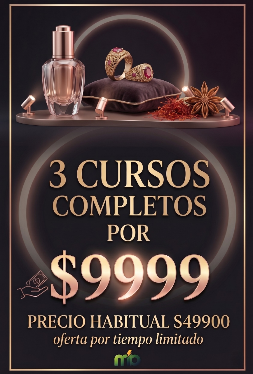 Pack Oro: 3 Cursos en 1 (Manicura + Maquillaje + Masajes)